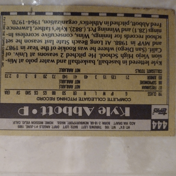 Baseball card - Picture 2 of 2